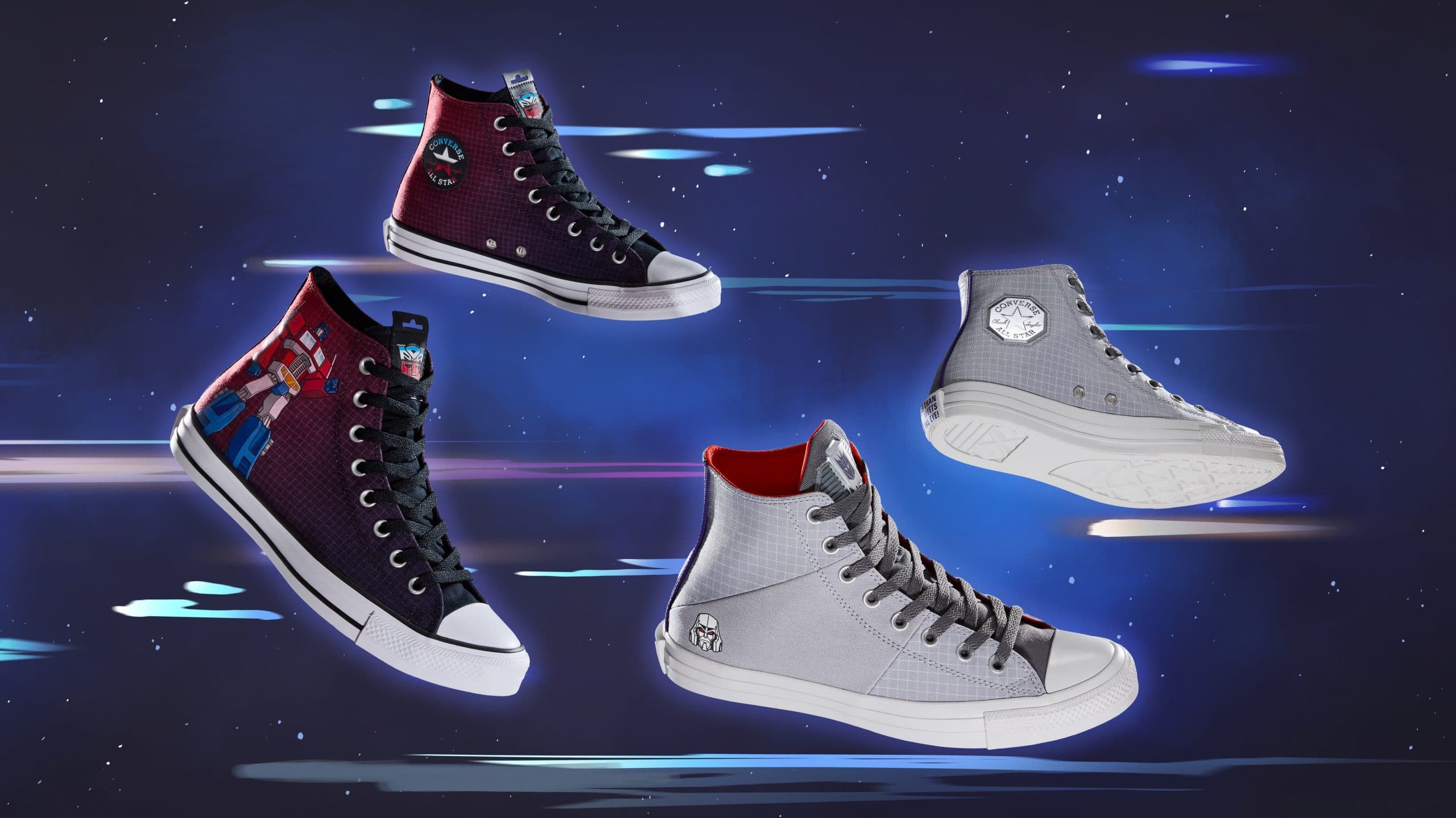 Converse x Transformers: Una celebración de 40 años de historia FA24 TRANSFORMERS CTAS ADULT A11658 CA11659C GROUP 002 16x9 Web Scaled 1
