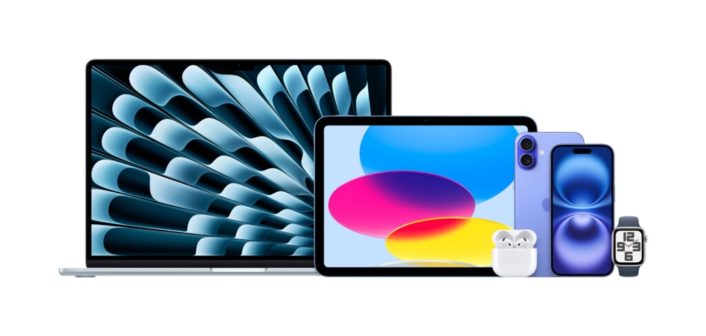 MacBook Air 15 IPad A16 Chip AirPods 4 IPhone 16 Plus IPhone 16 Apple Watch SE 1 1024x487